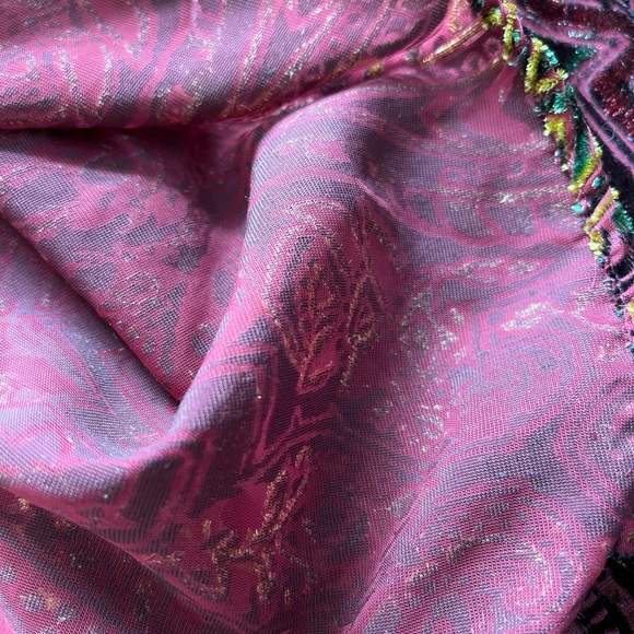 EC Gorgeous Crushed Velvet Accent Free People Dress M - Picture 7 of 8